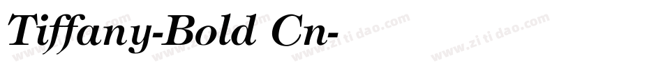 Tiffany-Bold Cn字体转换